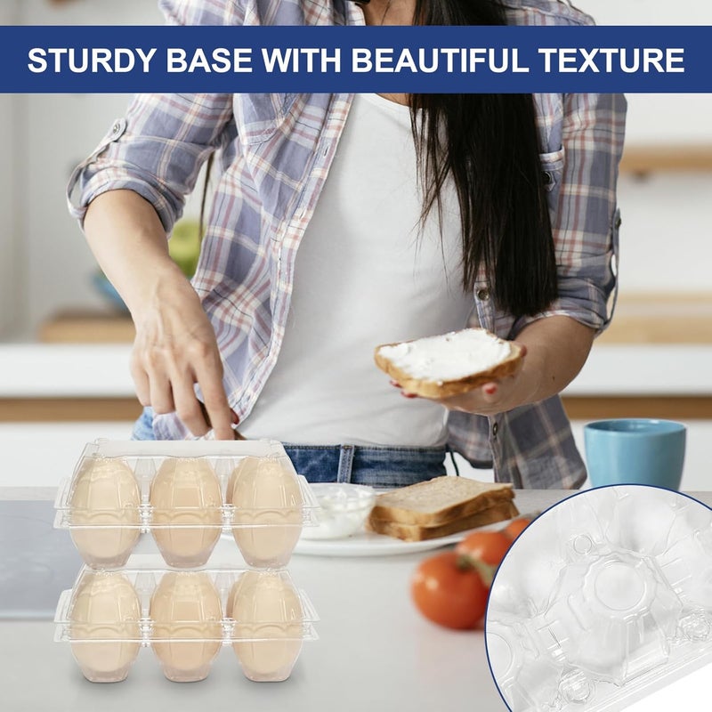 Pintuson Large 120 Pack Jumbo Egg Carton - 6 Count Duck Cartons Bulk - Exact Large Half Dozen - Image 5